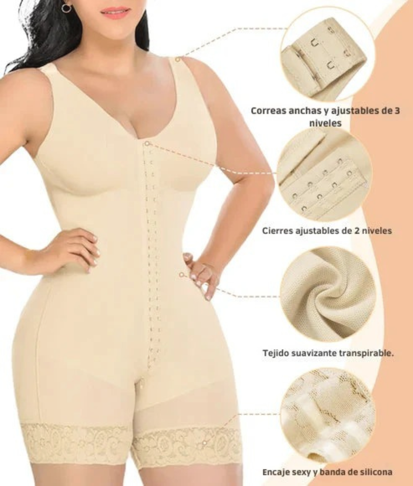 BLACK FRIDAY: Faja Chilena Reductora Premium – Moldea, Realza y Da Confianza Todo el Día